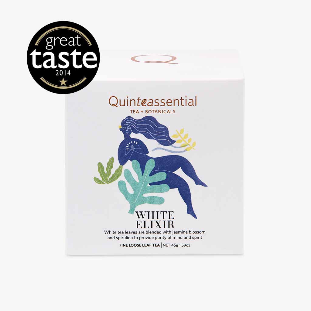 White Elixir Tea Bags and Loose Leaf by Quinteassential