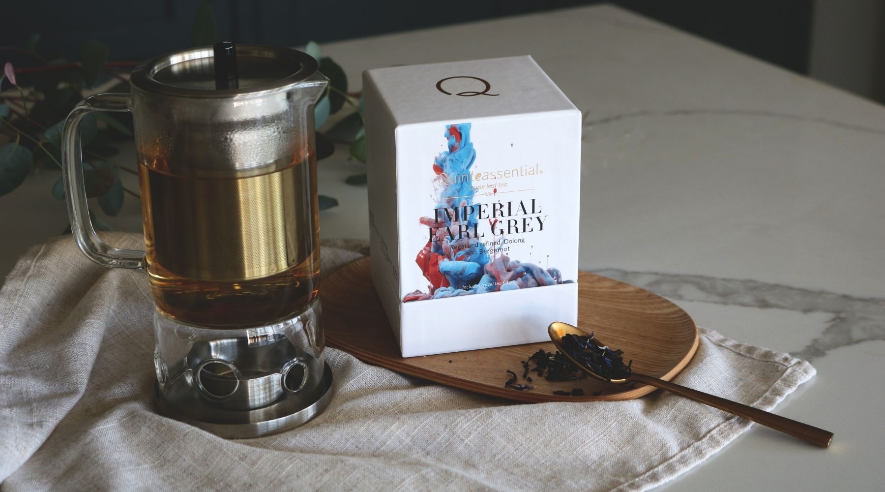 Imperial Earl Grey Tea  Unique Oolong Based Loose Leaf Blend with